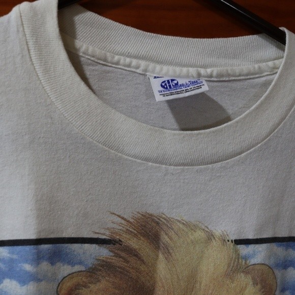 Human-I-tees Vintage 1995 White Lion Graphic Single Stitch Tshirt XL - Picture 2 of 12